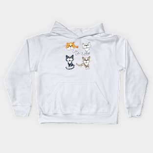 Set of cats Kids Hoodie